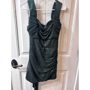 Women's Unbranded Emerald Green Sequin Mini Dress Large/XL New prom, New years